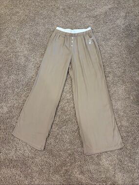 Wide Leg Lounge Pants in Taupe